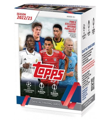 TOPPS UEFA CLUB COMPETITIONS 2022/2023 JALGPALLIKAARDID BLASTER BOX